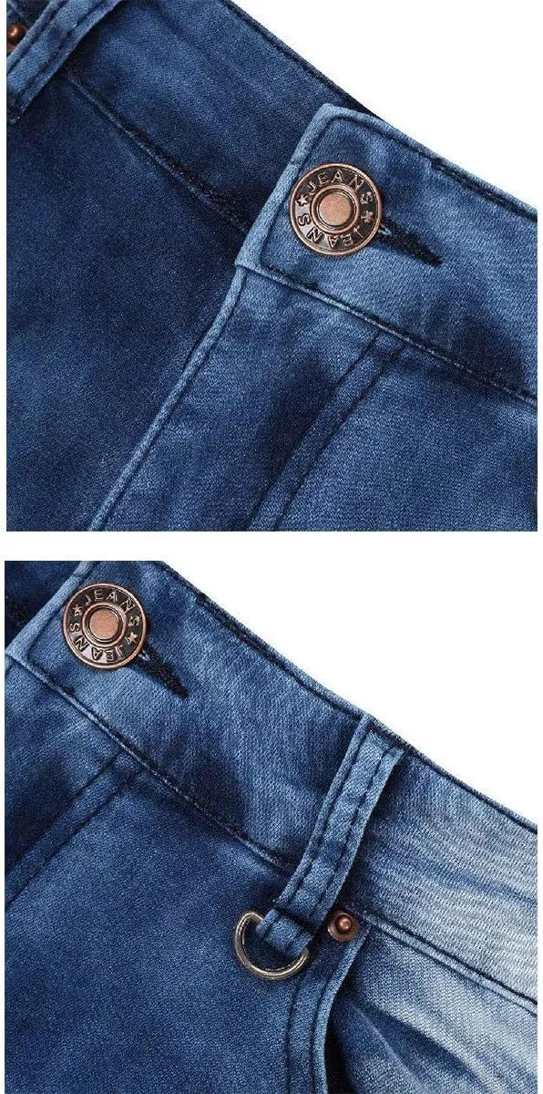 Men's Vintage Bell Jeans Classic Disco Retro Bell Flared 70s Denim Jeans