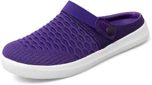 Men's Women's Summer Flat Sole Light Weight Breathable Mesh Quick Dry Beach Slippers Anti-Slip Garden Sandals Clogs Shoes Indoor Outdoor