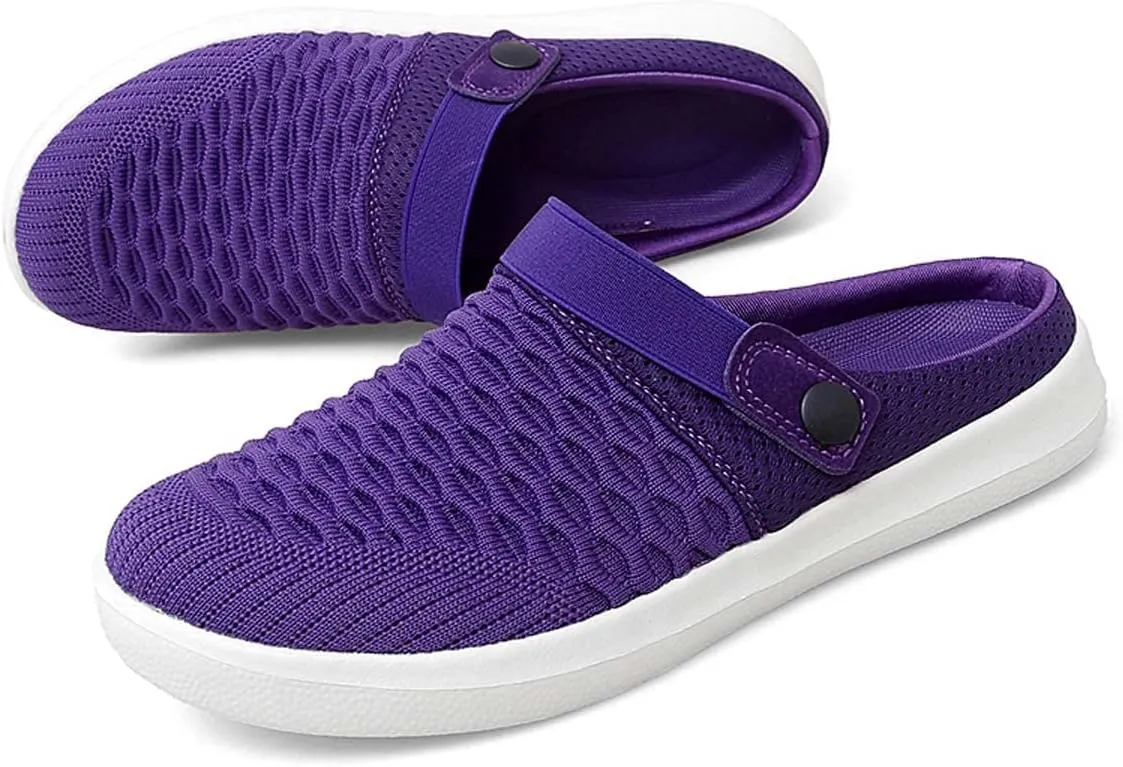 Men's Women's Summer Flat Sole Light Weight Breathable Mesh Quick Dry Beach Slippers Anti-Slip Garden Sandals Clogs Shoes Indoor Outdoor