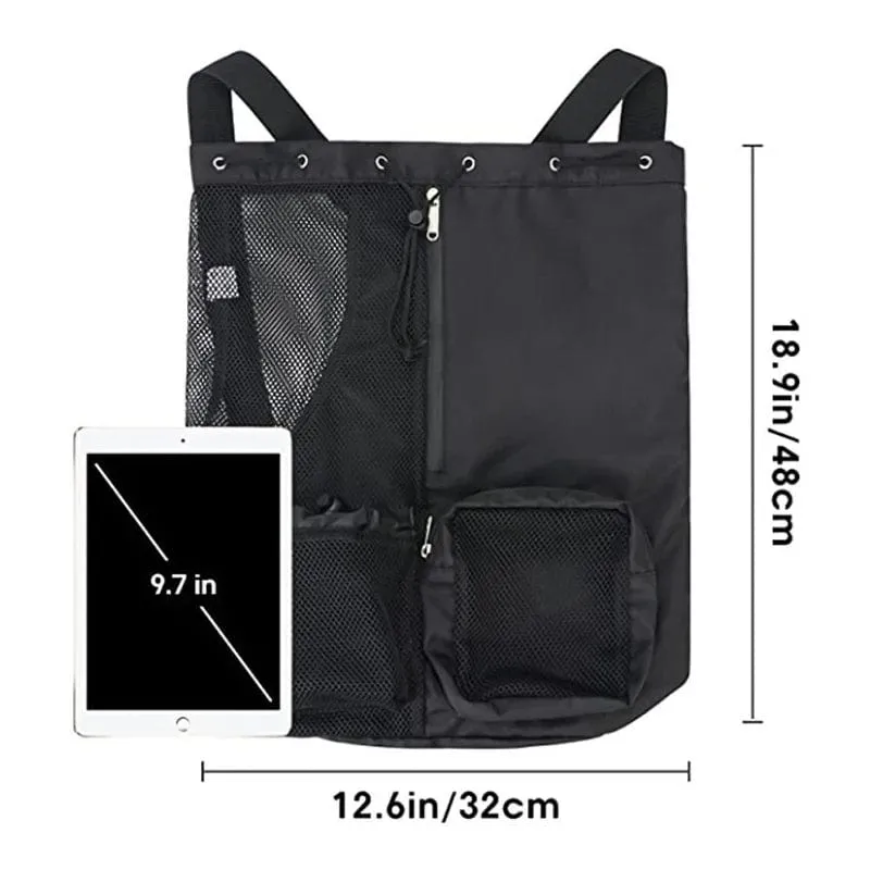 Mesh Drawstring Backpack Beachbag Snorkel bag
