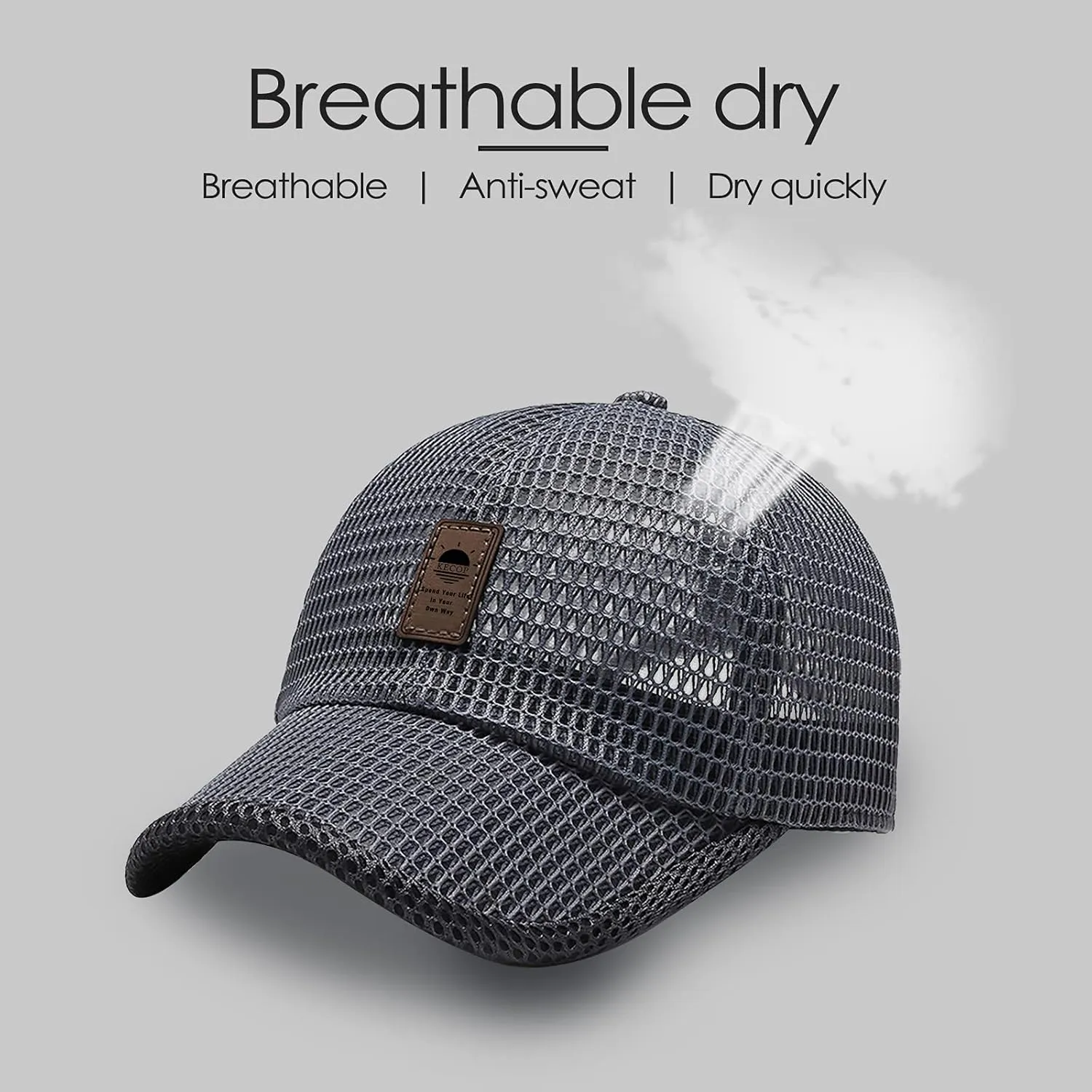 Mesh Hats for Men,Breathable Full Mesh Caps for Men,Quick Dry Cooling Caps for Women,Lightweight Trucker Sports Hats