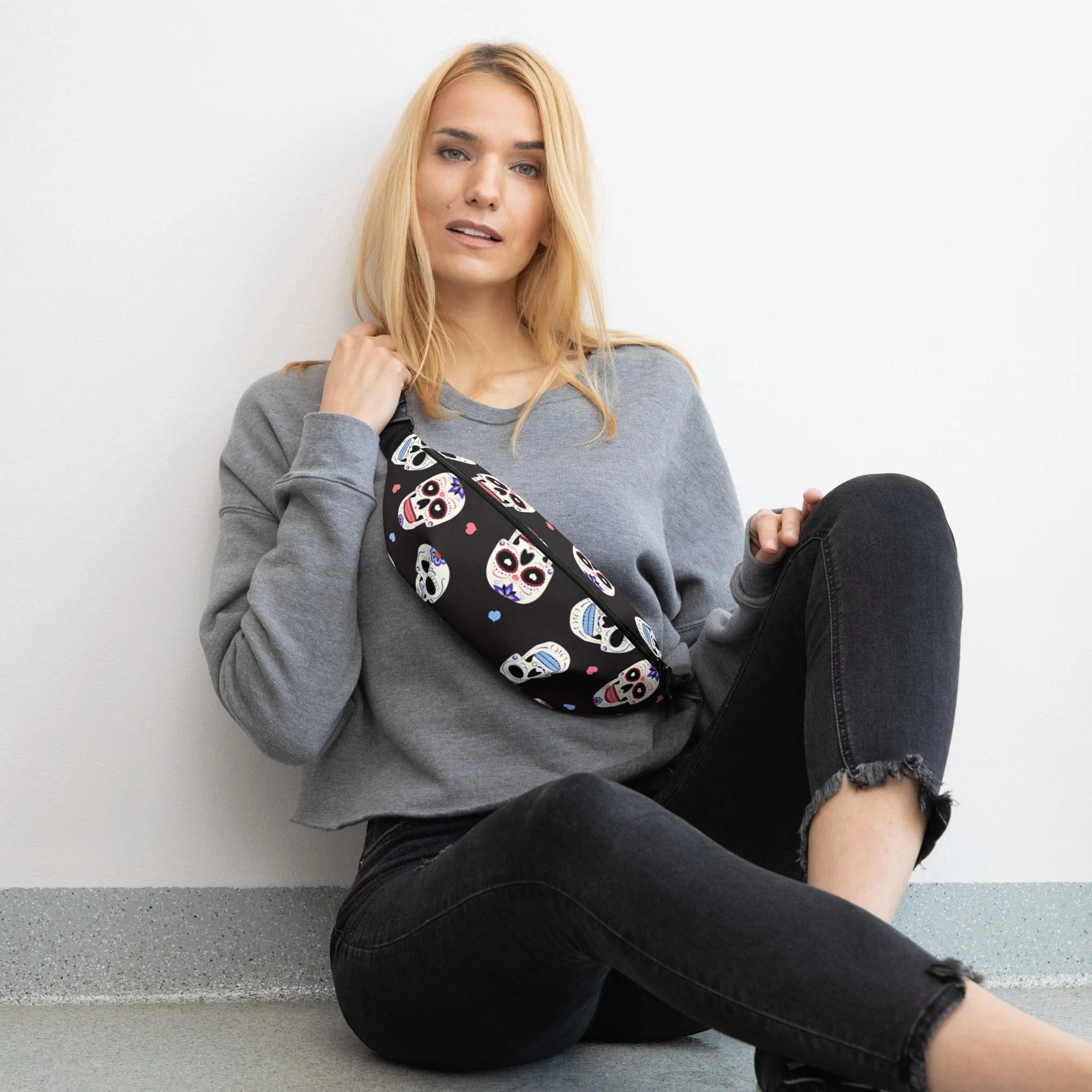 Mexican Sugar Skull Fanny Pack