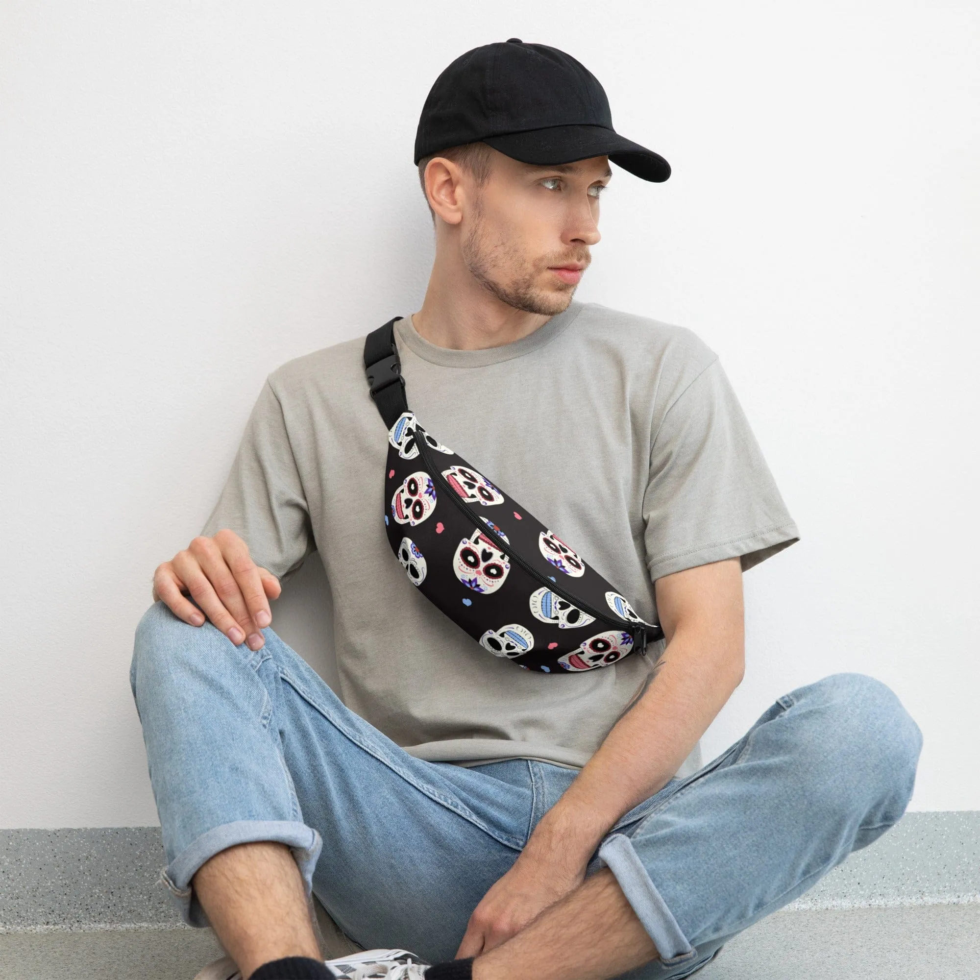 Mexican Sugar Skull Fanny Pack