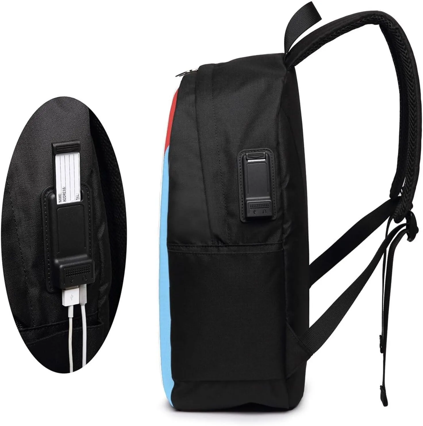 Mexico Guatemala Guatemalan Flag Laptop Backpacks Travel Backpack Casual Business Daypack Sport Rucksack Computer Bag Fits up to 17 Inch Notebook with USB Port