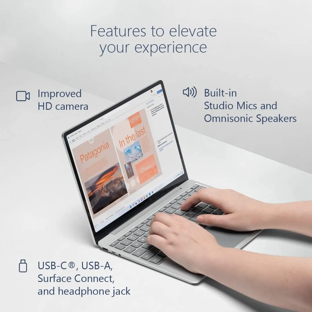 Microsoft Surface Laptop Go 2-12.4" Touchscreen - Intel Core i5 8GB Memory - 128 SSD - Platinum (Latest Model)