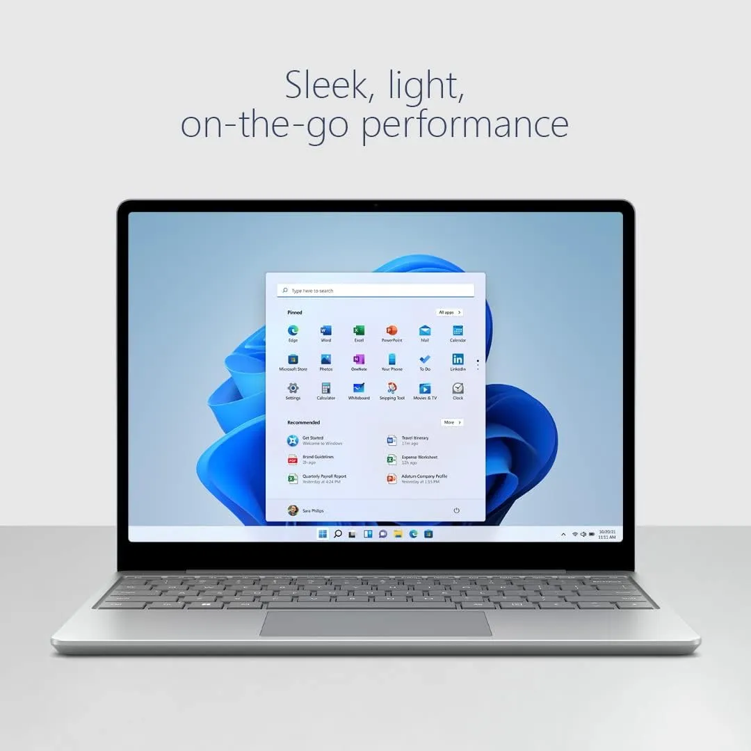 Microsoft Surface Laptop Go 2-12.4" Touchscreen - Intel Core i5 8GB Memory - 128 SSD - Platinum (Latest Model)