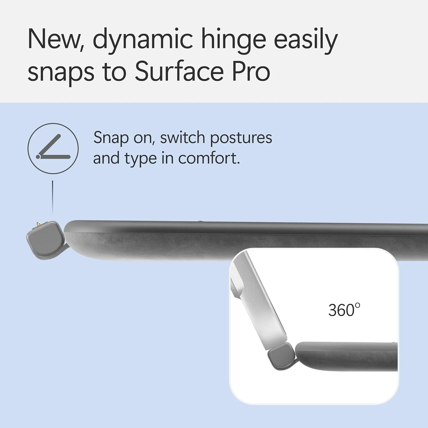Microsoft Surface Pro Keyboard for Surface Pro 12" Device, Keyboard Only, Alcantara Material, Slate