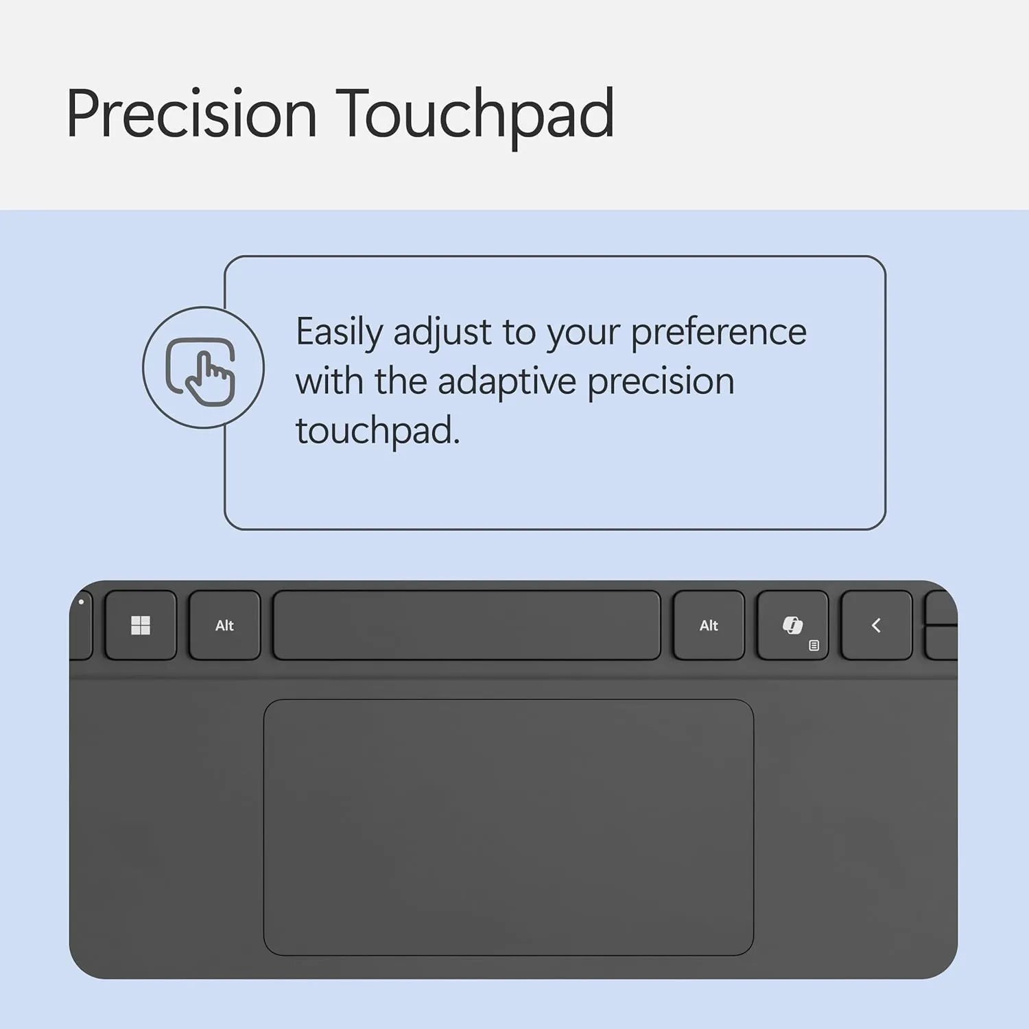 Microsoft Surface Pro Keyboard for Surface Pro 12" Device, Keyboard Only, Alcantara Material, Slate