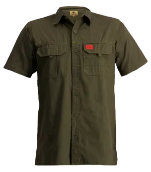 MILITARY OLIVE SHORT SLEEVE ADVENTURE SHIRT