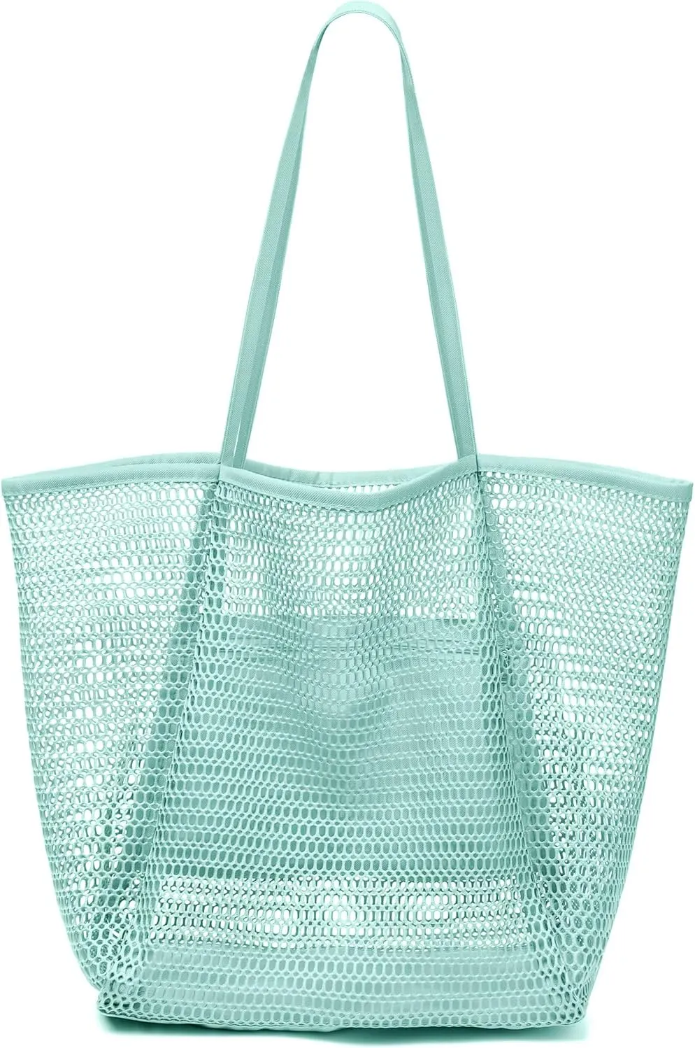MOLERFO Beach Bag Mesh Tote Bag, Upgraded Beach Bags for Women Mesh Bag Hobo Bag Beach Accessories