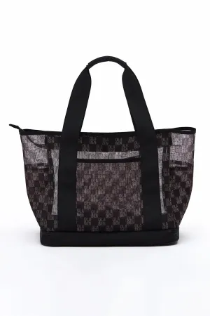 Monogram Sheer Tote Bag - Monogram Brown