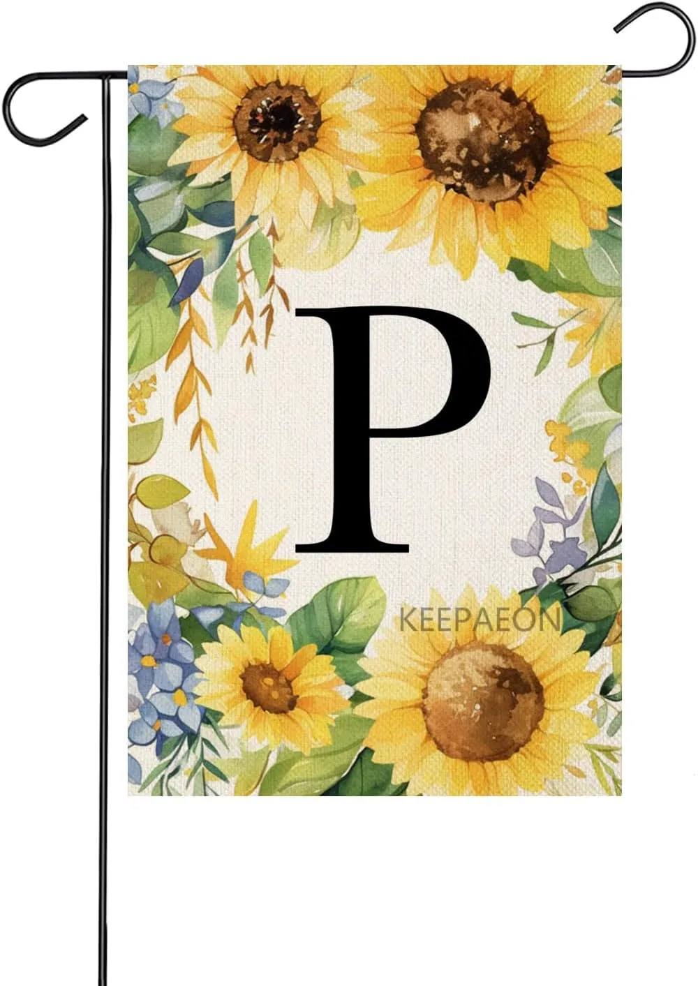 Monoram Letter B arden Fla Summer Sunflower 12x18 In Vertical Double Sided Sprin Floral Outside Decorations Small Linen Family Last Name Initial Yard Fla (2109)