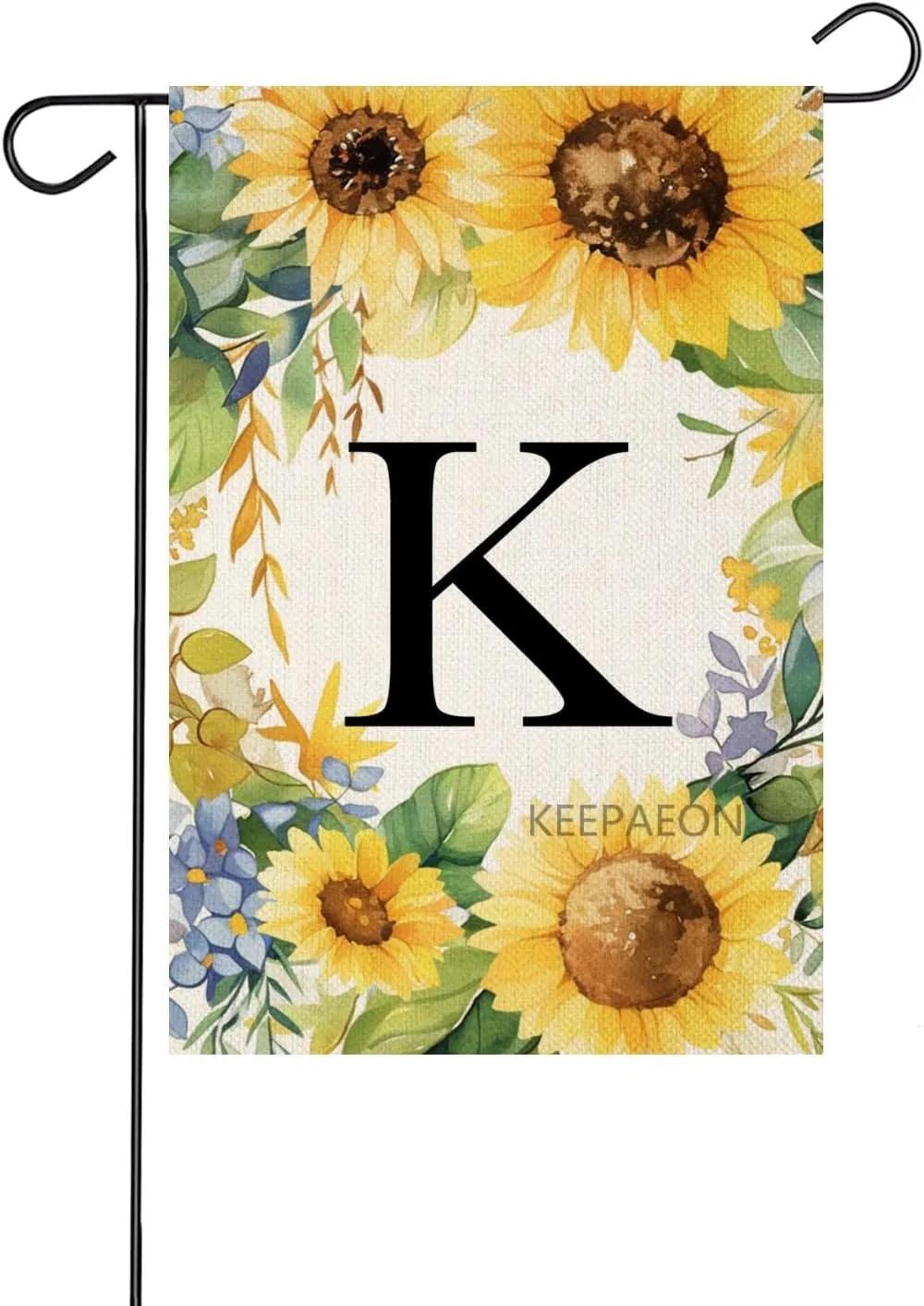 Monoram Letter B arden Fla Summer Sunflower 12x18 In Vertical Double Sided Sprin Floral Outside Decorations Small Linen Family Last Name Initial Yard Fla (2109)
