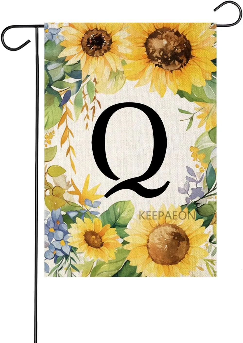 Monoram Letter B arden Fla Summer Sunflower 12x18 In Vertical Double Sided Sprin Floral Outside Decorations Small Linen Family Last Name Initial Yard Fla (2109)