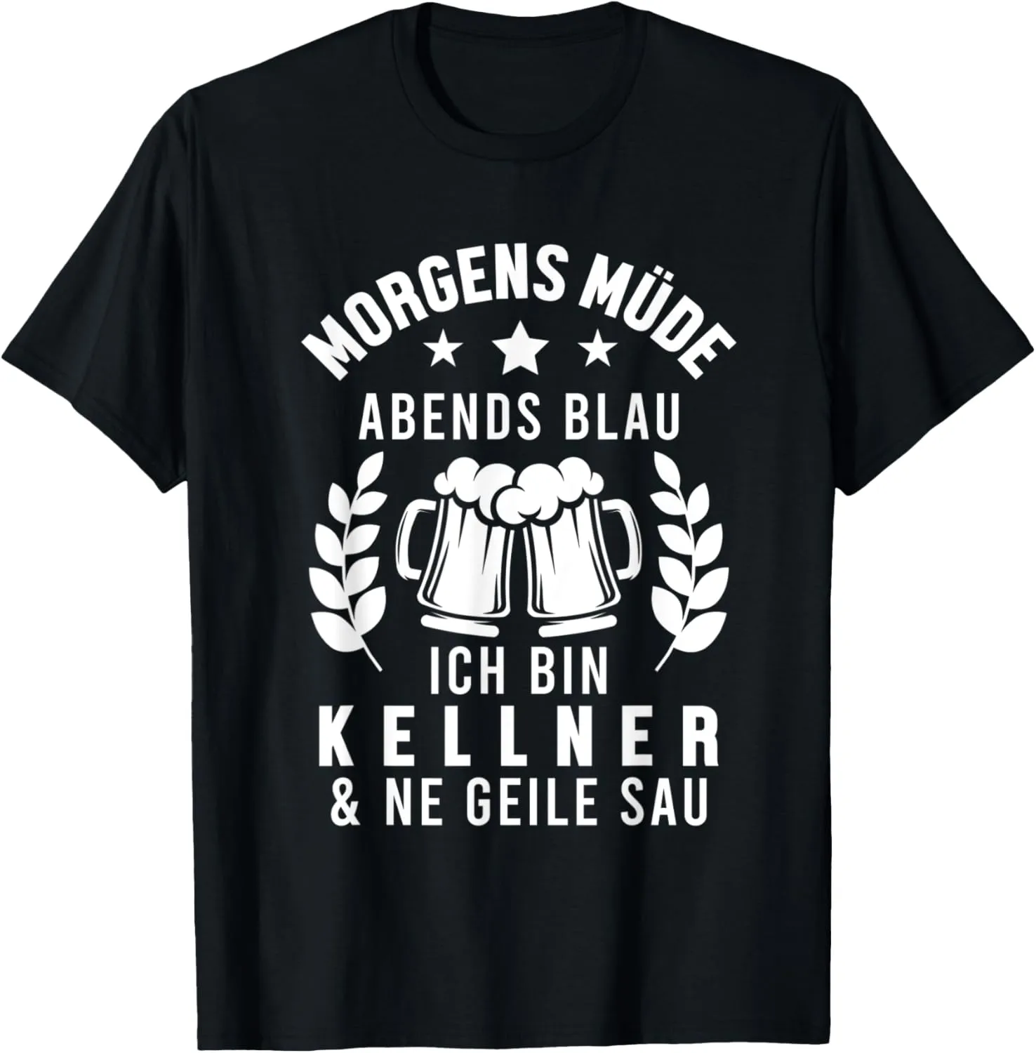 Morning Tired Evening Blue Ich bin Wellner T-Shirt