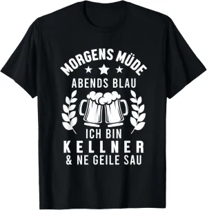 Morning Tired Evening Blue Ich bin Wellner T-Shirt