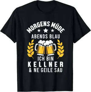 Morning Tired Evening Blue Ich bin Wellner T-Shirt