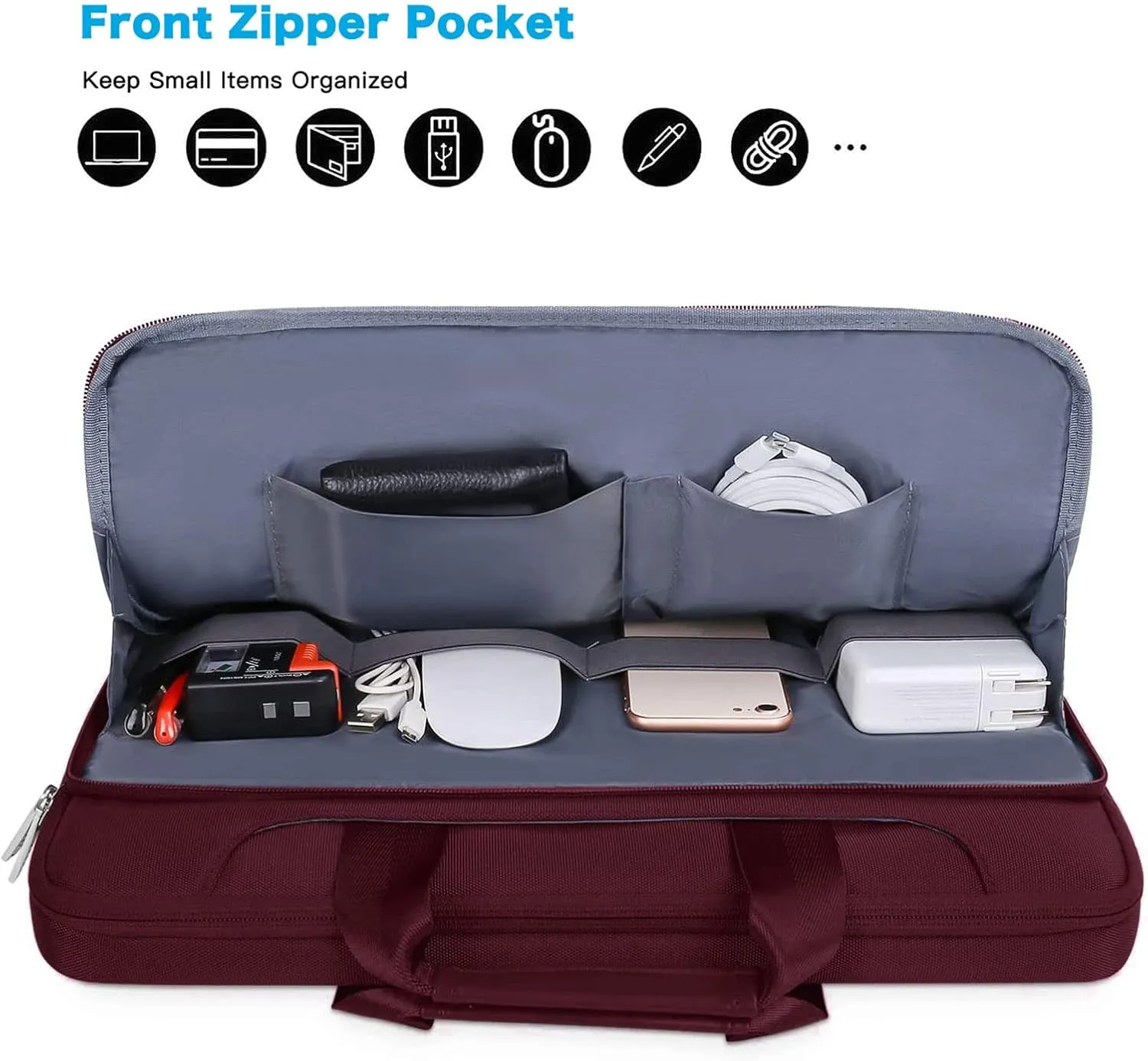 MOSISO 360 Protective Laptop Shoulder Bag Compatible with MacBook Air 15 M4 A3241 M3 A3114 M2 A2941/Pro 16 inch M4 M3 M2 M1, 15-15.6 inch Notebook,Matching Color Sleeve with Belt, Wine Red