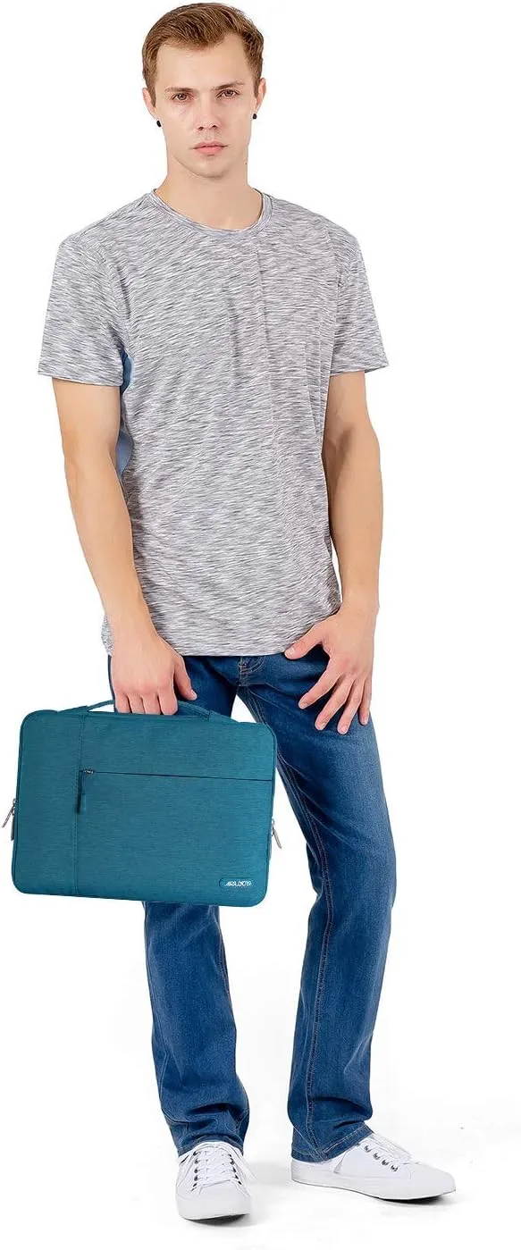 MOSISO Laptop Case 13 inch, 13 inch Laptop Sleeve with Handle Compatible with MacBook Air 13 M4 M3 M2 M1 2025-2018 / Pro 13 M2 M1 2025-2016, Polyester Multifunctional Computer Bag, Deep Teal