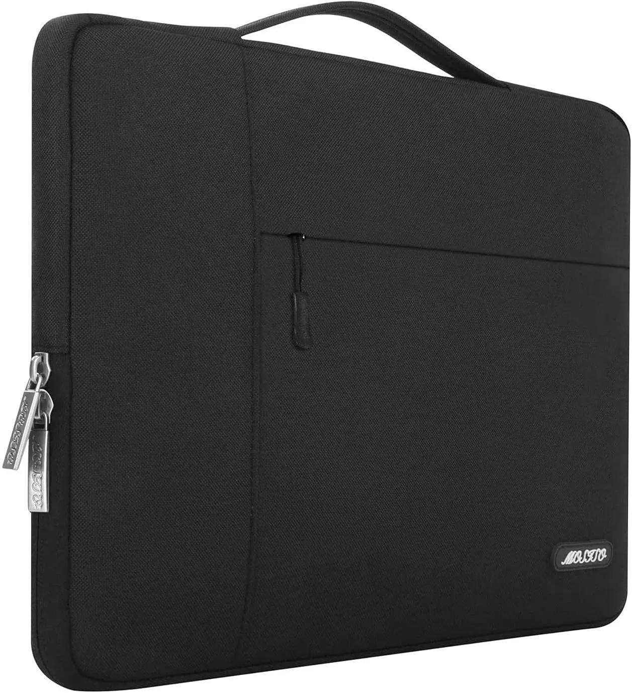 MOSISO Laptop Case 13.3 inch, 13-14 inch Laptop Sleeve with Handle Compatible with MacBook Air/Pro 13 / Pro 14, HP Dell ASUS Lenovo Notebook, Polyester Multifunctional Computer Bag, Black