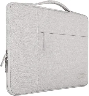 MOSISO Laptop Case 16 inch, 15-15.6 inch Laptop Sleeve with Handle Compatible with MacBook Pro 16 inch, HP, Acer, Dell, Lenovo, ASUS Notebook, Polyester Multifunctional Computer Bag, Gray