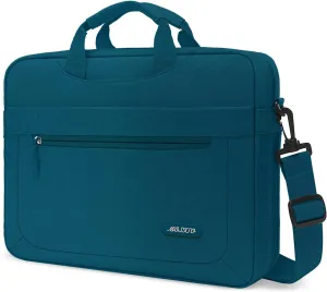 MOSISO Laptop Shoulder Messenger Bag with Adjustable Depth, Compatible with MacBook Air/Pro/14 inch - Deep Teal