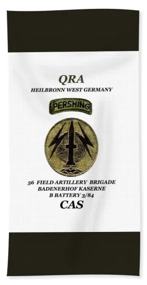 My old unit patch - Beach Towel