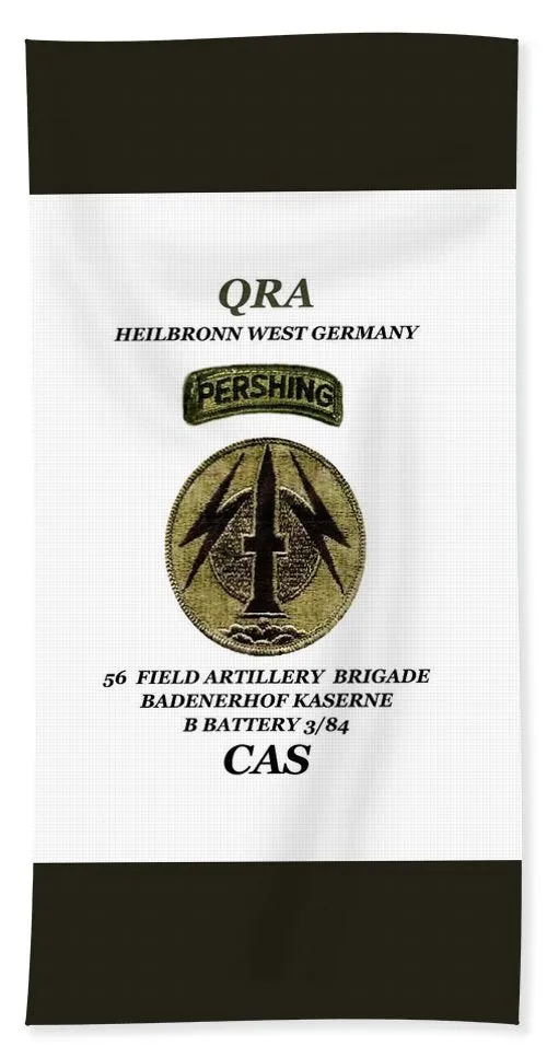 My old unit patch - Beach Towel