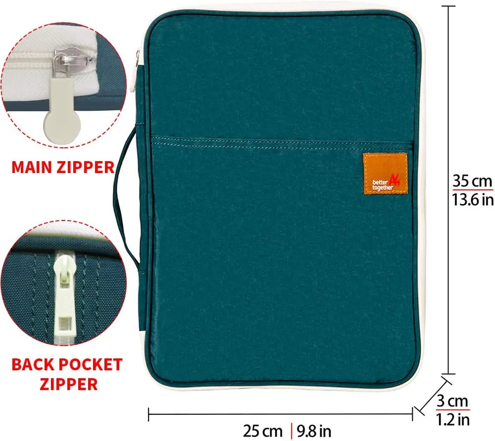 mygreen Universal Travel Case for A4 Document and Small Electronics and Accessories -Dark Green