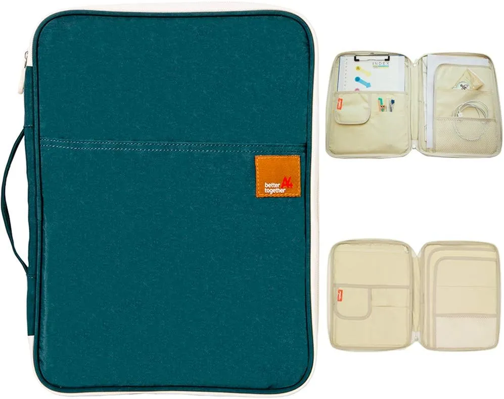 mygreen Universal Travel Case for A4 Document and Small Electronics and Accessories -Dark Green