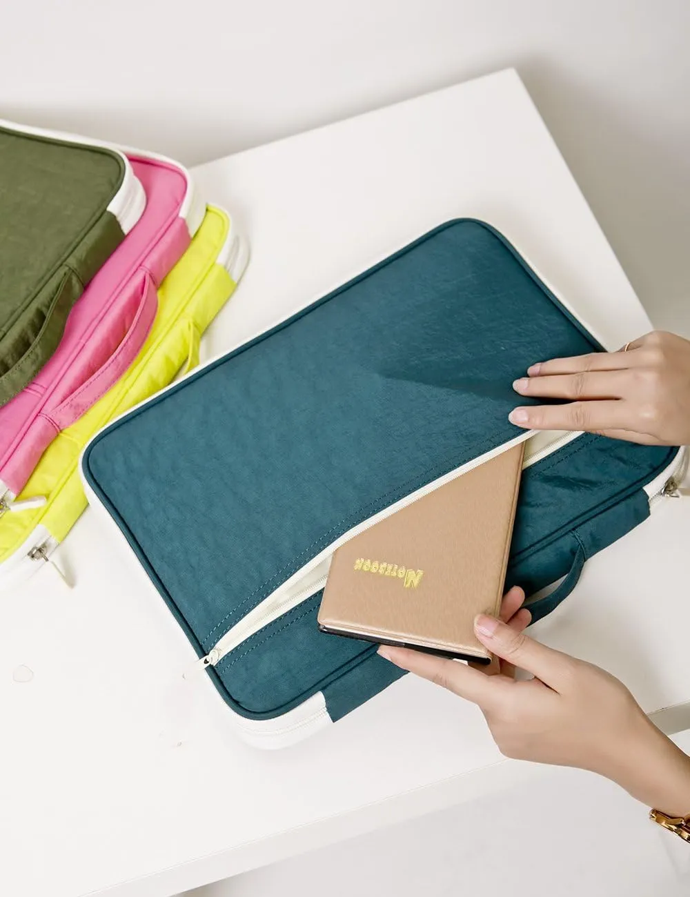 Mygreen Universal Travel Gear Organizer/Electronics Accessories Bag/Document File Bag (Large, Olive Green)
