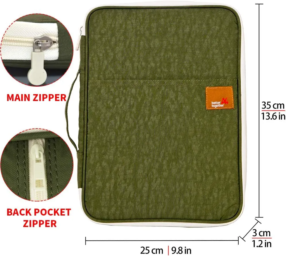 Mygreen Universal Travel Gear Organizer/Electronics Accessories Bag/Document File Bag (Large, Olive Green)