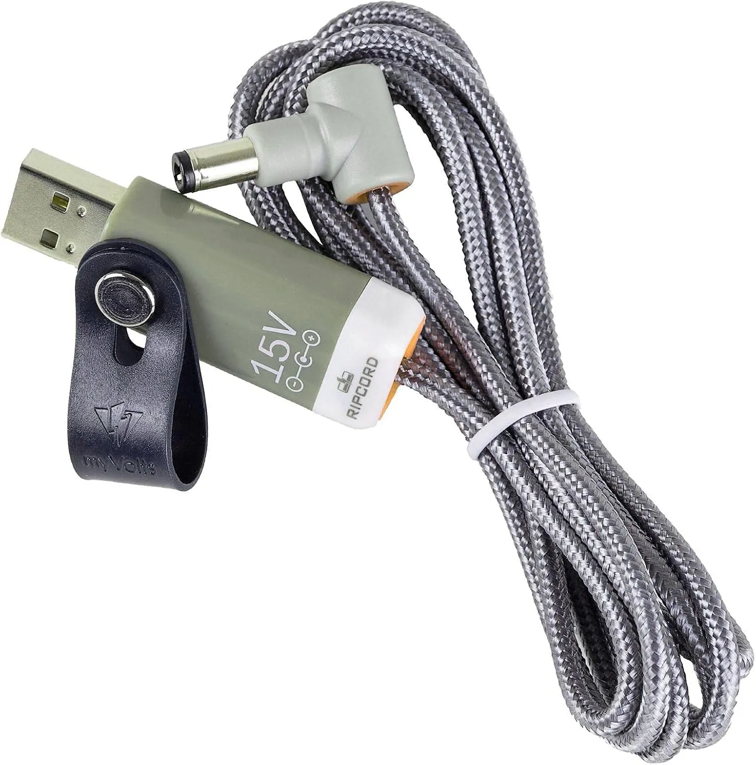 myVolts Ripcord USB to 15V DC Power Cable Compatible with Native Instruments Maschine MK3 Production Unit