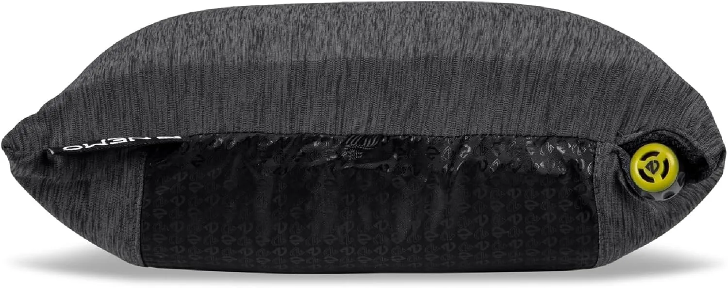 NEMO Equipment Fillo Backpacking & Camping Pillow - Black Pearl/Birch Bud - One Size