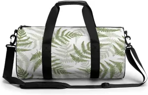 New Zealand Maori Fern Gym Bag for Men Women Duffle Bags Travel Tote