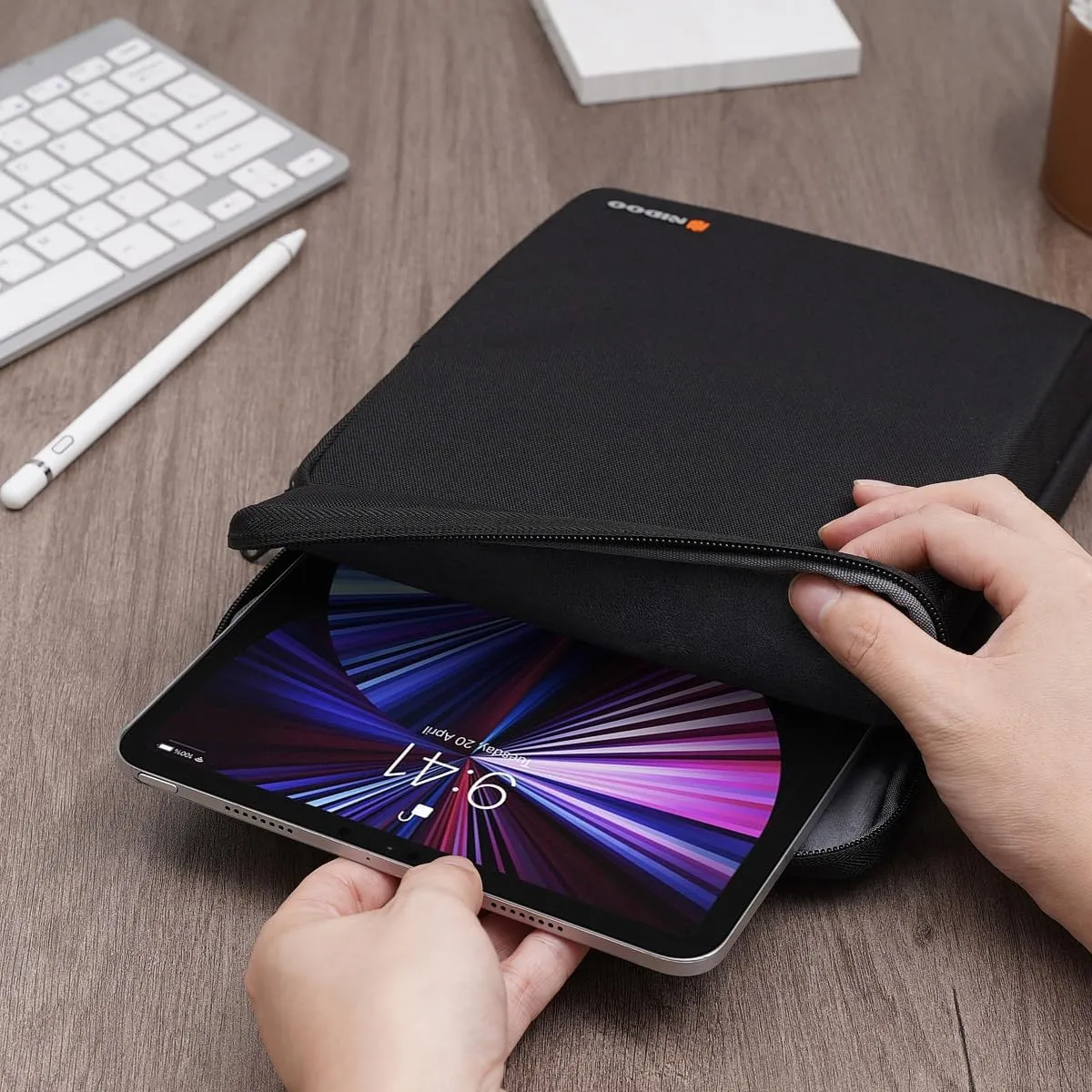 NIDOO 10 inch Laptop Sleeve Carrying Bag Shoulder Case for 10.9" 11" iPad Air M3 M2/ 11" iPad Pro 2025/10.9" 10.2" 11 inch iPad/ 10.5" Samsung Galaxy Tab A8 S8 / 10.4" HUAWEI / 10.6" Lenovo Handle