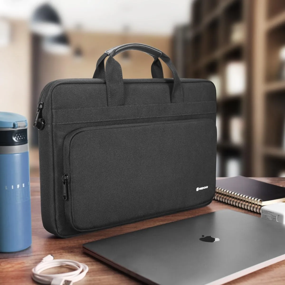 NIDOO 15.6 Inch Laptop Briefcase Shoulder Bag Sleeve for Lenovo IdeaPad Gaming 3i, Legion 5 Gen 6, ThinkPad P15s T15, Legion 7i, Dell G16, HP