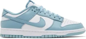 Nike Dunk Low Retro Men's Shoes (DV0833-106, White/Denim Turquoise) Size 11.5