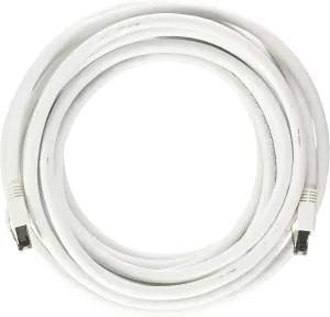 Nippon Labs Cat8 RJ45 25FT Ethernet Patch Internet Network LAN Cable, Indoor/Outdoor, 24AWG Shielded Latest 40Gbps 2000Mhz, Weatherproof S/FTP for Router, PS4, PS5, Xbox, PoE, Switch, Modem (White)