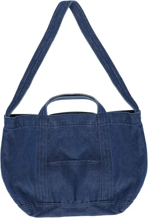 NOLITOY Retro Denim Fabric Bag for Women Large Capacity Shoulder Bag Lightweight and Portable Handbag Fashionable Design for Everyday Use