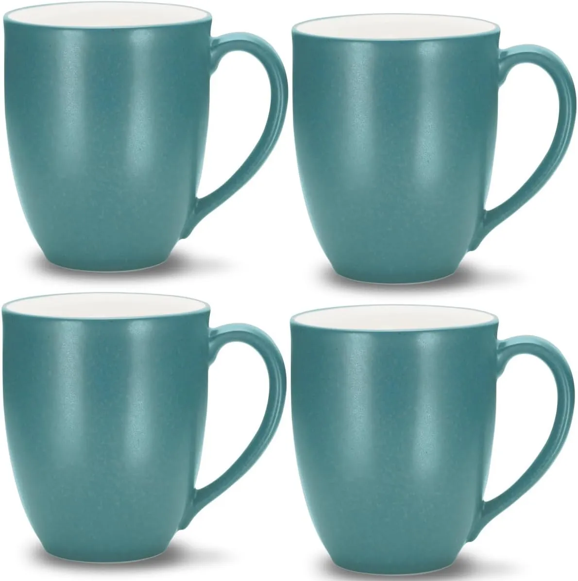 Noritake Colorwave Turquoise Set of 4 Extra-Large Mugs, 18 oz.