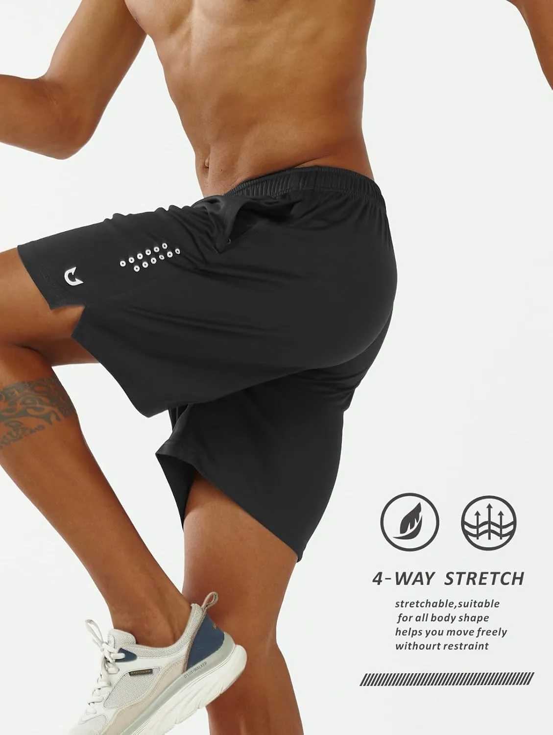 NORTHYARD Men's 5"/7"/10" Athletic Basketball Shorts Workout Gym Quick Dry Shorts Lightweight Mesh Running Shorts Tennis