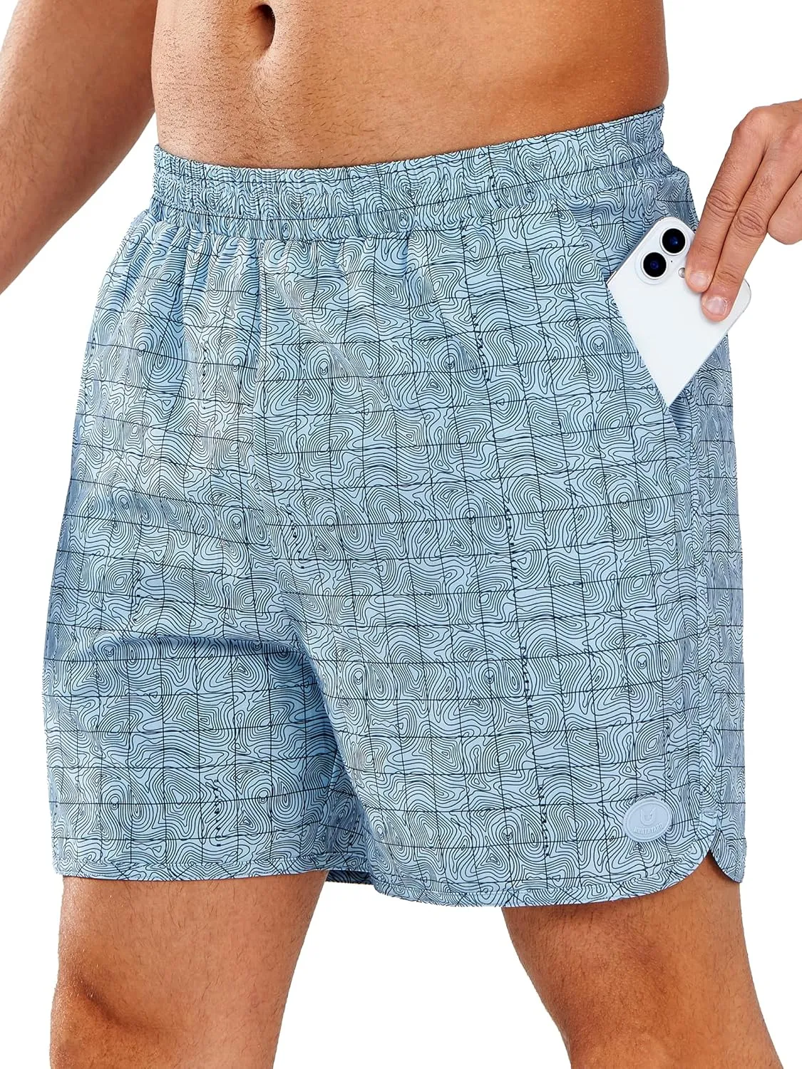 NORTHYARD Men's Swim Trunks 5" Quick Dry Swim Shorts with Mesh Liner Packable for Swimwear Surfing Beach Travel