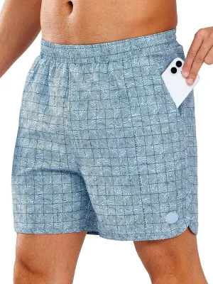 NORTHYARD Men's Swim Trunks 5" Quick Dry Swim Shorts with Mesh Liner Packable for Swimwear Surfing Beach Travel