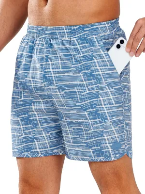 NORTHYARD Men's Swim Trunks 5" Quick Dry Swim Shorts with Mesh Liner Packable for Swimwear Surfing Beach Travel