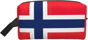 Norwegian flag print Travel Toiletry bag Toiletry bag for women men Cosmetic bag Travel accessories for Women Men