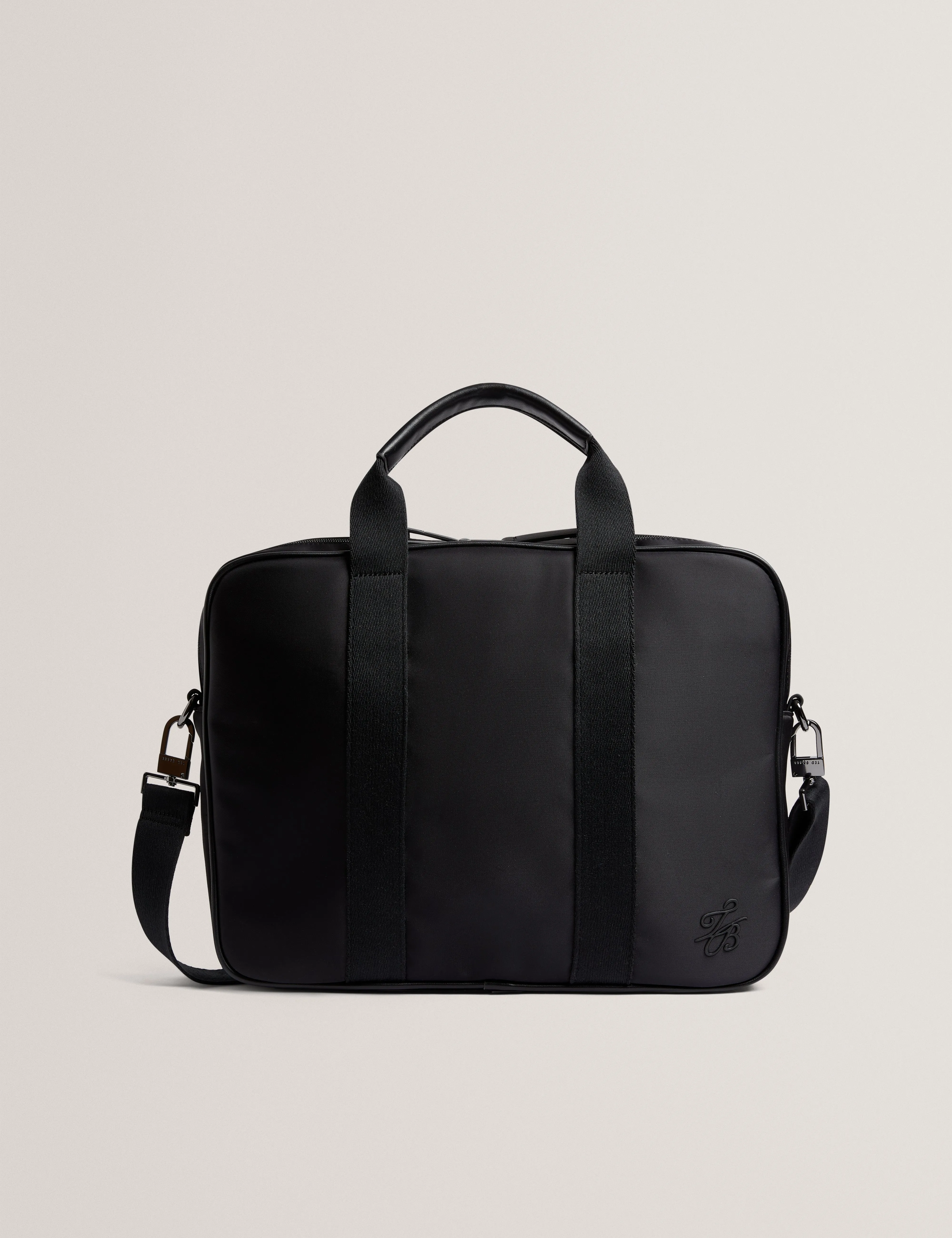 Noulan Nylon Tb Script Document Bag Black