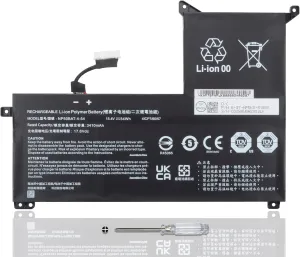 NP50BAT-4-54 6-87-NPSKS-53G00 Laptop Battery for Clevo NP70 X17 AT22 G7 KE XMG Focus 16 X15 at 4ICP7/60/57 15.4V/54Wh/3510mAh/4Cell