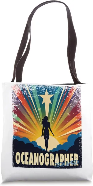 Oceanographer Funny Female Hero Job Women Tote Bag