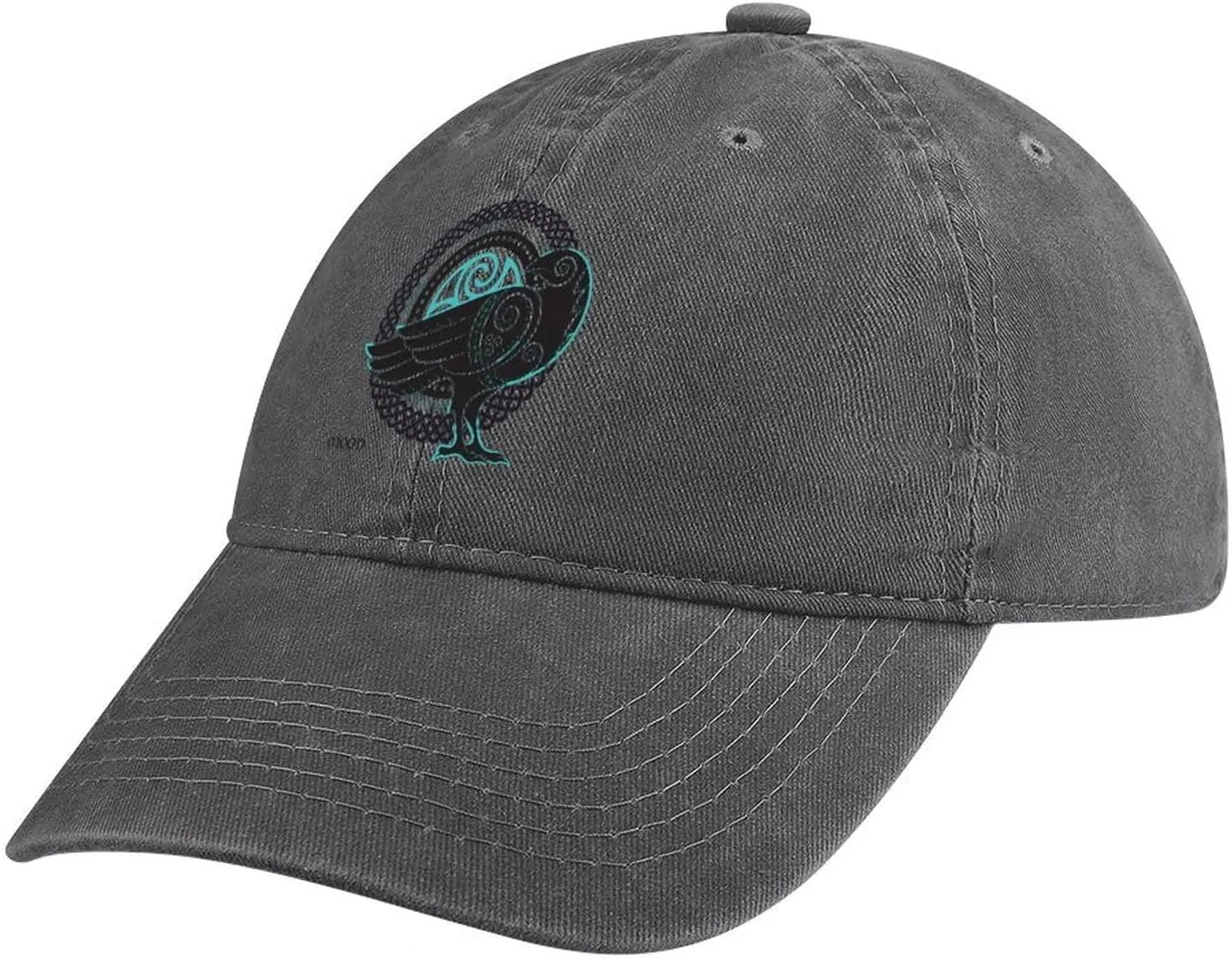 Odin Ravens Baseball Cap, Unisex Nordic Myth Viking Crow Print Sports Hat Trucker Cap, Sun Hat for Tennis Golf Travel,Dark Gray